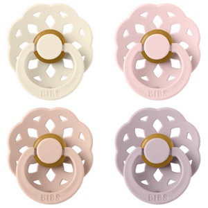 BIBS Boheme Latex Ivory/Blush/Blossom/Dusky Lilac 4 pak - Flere størrelser produktbillede