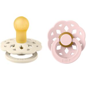 BIBS Boheme 2-pack Latex Size 1 Ivory/Blossom produkt bild