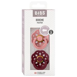 BIBS Boheme Latex Size 2 Round Dusty Pink/Elderberry 2 st produkt bild