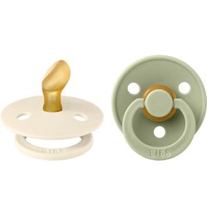 BIBS Colour Latex Size 1 Anatomical Ivory/Sage 2-pack produkt bild