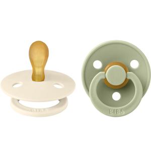 BIBS Colour 2-pack Latex Size 1 Symmetrical Ivory/Sage produkt bild