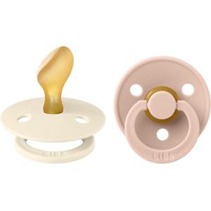 BIBS Pacifier Colour Latex Anatomical Ivory/Blush Size 2 2 st produkt bild
