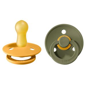BIBS Colour Latex Size 2 Honey Bee/Olive 2-pack produkt bild