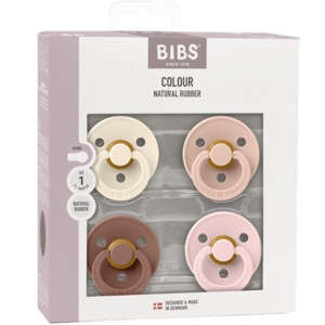 BIBS Colour Latex Rund Ivory/Blush/Woodchuck/Blossom 4 pak - Flere størrelser produktbillede