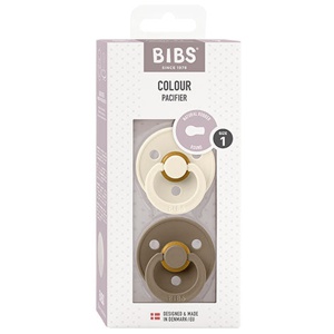BIBS Colour Sut 2-pak Ivory/ Dark Oak Str. 1 produktbillede