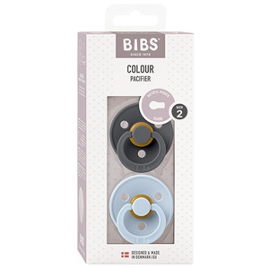 BIBS Colour 2-pak Iron/Baby Blue Size 2 produktbillede