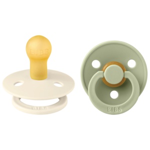 BIBS Colour Latex 0-6 mdr 2-pak   Ivory/Sage produktbilde
