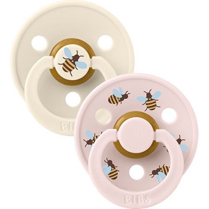BIBS Pacifier Studio Colour 2-pak Bumblebee Ivory Mix Size 2 produktbillede