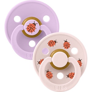 BIBS Pacifier Studio Colour 2-pak Ladybug Blush Mix Size 2 produktbillede