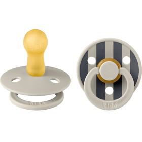 BIBS Pacifier Studio Colour 2-pack Block Latex Size 2 Sand Mix produkt bild