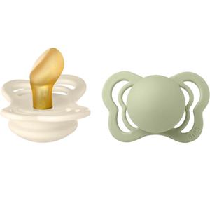 BIBS Couture 2-pack Latex Size 1 Ivory/Sage produkt bild
