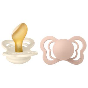 BIBS Couture 2-pack Latex Size 2 Ivory/Blush produkt bild