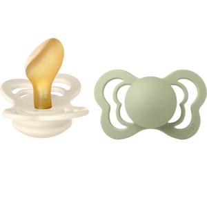 BIBS Couture 2-pack Latex Size 2 Ivory/Sage produkt bild