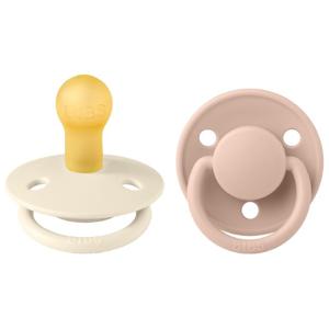 BIBS De Lux 2-pack Latex Size 1 Ivory/Blush produkt bild