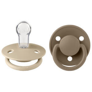 BIBS De Lux 2-pak Vanilla/Dark Oak One Size produktbillede