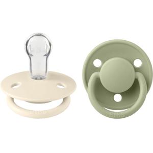 BIBS De Lux Silicone One Size Ivory/Sage 2-pack produkt bild
