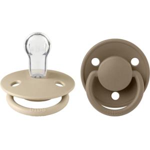 BIBS De Lux Silicone Onesize Vanilla/Dark Oak 2-pack produkt bild