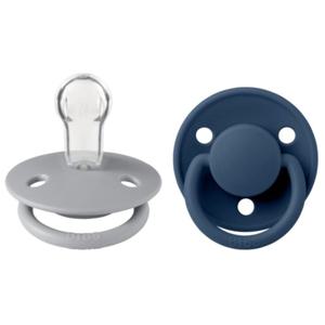 BIBS De Lux Silicone Onesize Cloud/Steel Blue 2-pack produkt bild