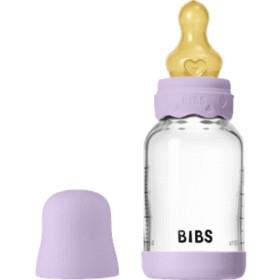 BIBS Glass Boheme Baby Bottle Round Latex 120 ml Slow Flow Violet Sky produkt bild