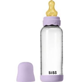 BIBS Glass Boheme Baby Bottle Round Latex Medium Flow Violet Sky 240 ml produkt bild
