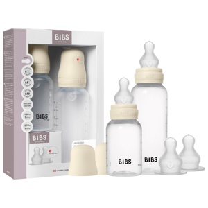 BIBS Grow and Flow Sutteflaske Sæt Silikone Ivory 150 ml/270 ml produktbillede