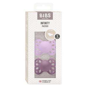 BIBS Pacifier Infinity Anatomical Silicone 6+ månader Size 2 Violet Sky/Mauve 2 st produkt bild