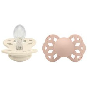 BIBS Infinity Silicone Symetrisk Ivory/Blush 2 pak - Flere størrelser produktbillede