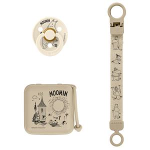 BIBS Moomin Gift Set Soothe & Go Latex Size 2 Vanilla produkt bild