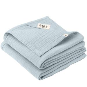 BIBS Muslin Cloth 2-pack 70x70 cm Baby Blue produkt bild