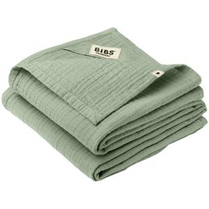 BIBS Muslin Cloth Sage 70x70cm 2 st produkt bild