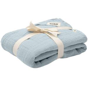 BIBS Muslin Swaddle Baby Blue 120x120 cm produkt bild