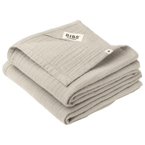 BIBS Musselin Gulpeklut, Beige, 2 stk. produktbilde