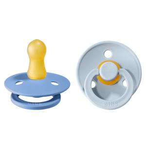 BIBS Colour 2-pack Latex Size 1 Sky Blue/Baby Blue produkt bild