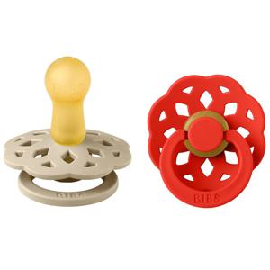 BIBS Pacifier Boheme Latex Vanilla/Candy Apple 2 pack Size 1 produkt bild