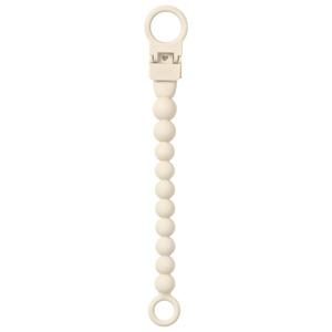 BIBS Pacifier Clip Beaded Ivory produkt bild