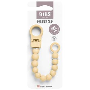 BIBS Pacifier Clip Beaded Pale Butter produkt bild