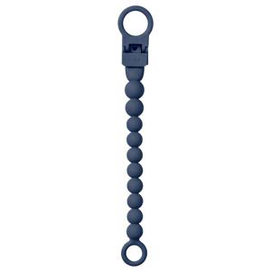 BIBS Pacifier Clip Beaded Steel Blue produkt bild