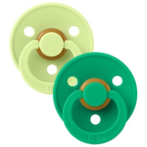 BIBS Pacifier Colour 2-pack Latex Size 1, Matcha/Cactus produkt bild