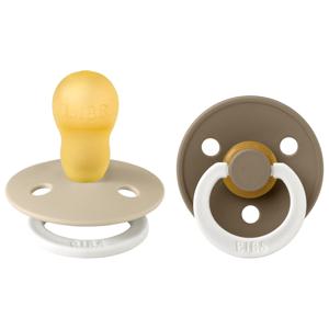 BIBS Pacifier Colour Latex 18+ månader Size 3 Glow Vanilla/Dark Oak 2 st produkt bild