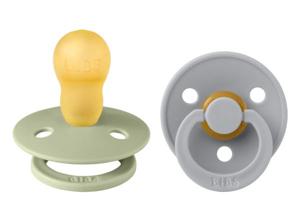 BIBS Pacifier Colour Latex 18+ månader Size 3 Sage/Cloud 2 st produkt bild