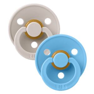 BIBS Pacifier Colour Latex Mushroom Breeze Size 2 2pcs produkt bild