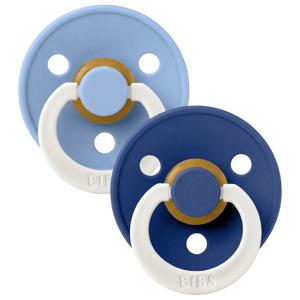 BIBS Pacifier Colour Latex Sky Blue Glow/Cornflower Glow Size 2 2 produkt bild