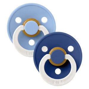 BIBS Pacifier Colour Latex Sky Blue Glow/Cornflower Glow Size 3 2 produkt bild