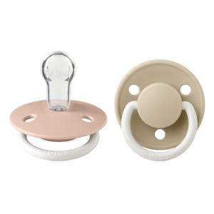 BIBS Pacifier De Lux Silicone Blush Glow/Vanilla Glow Onesize 2 s produkt bild