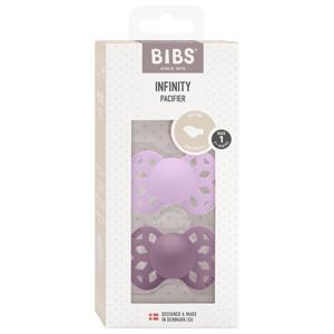 BIBS Pacifier Infinity Anatomical Silicone 0+ månader Size 1 Violet Sky/Mauve 2 st produkt bild