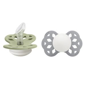 BIBS Pacifier Infinity Anatomical Silicone Sage Glow/Cloud Glow S produkt bild