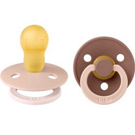 BIBS Pacifier Studio Colour 2 st Fusion Latex Size 3 Blush Woodchuck Mix produkt bild