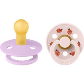 BIBS Studio Colour Latex Size 1 Ladybug Violet Sky Mix 2-pack produkt bild