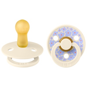 BIBS Pacifier Studio Colour 2-pak Jasmine Ivory Mix Size 2 produktbillede