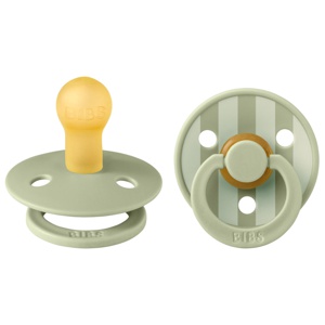 BIBS Pacifier Studio Colour Pin Latex Size 1 Sage Mix 2-pack produkt bild